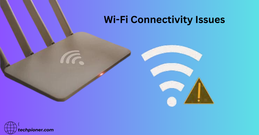 Troubleshooting Wi-Fi Connectivity Issues: A Handy Guide Feeling nostalgic? 4 Illustration depicting various devices connected to Wi-Fi network with text overlay 'How to troubleshoot Wi-Fi connectivity issues'