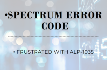 Troubleshooting the ALP-1035 Spectrum Error Code