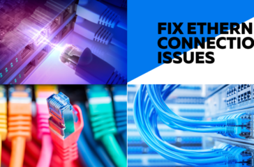 Diagram illustrating common Ethernet connection issues and potential solutions.