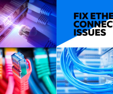 Diagram illustrating common Ethernet connection issues and potential solutions.