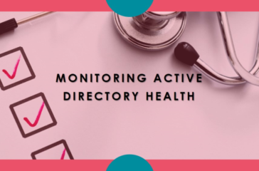 Graphic of a stethoscope and checklist highlighting the importance of Active Directory health monitoring.