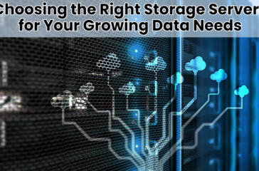 A visual representation of data storage servers with digital cloud icons, symbolizing cloud storage solutions.